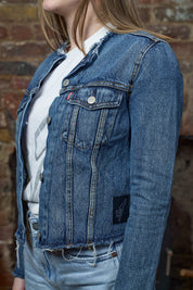 Anarchy Denim Jacket - Vintage Levi’s Cropped Denim Jacket