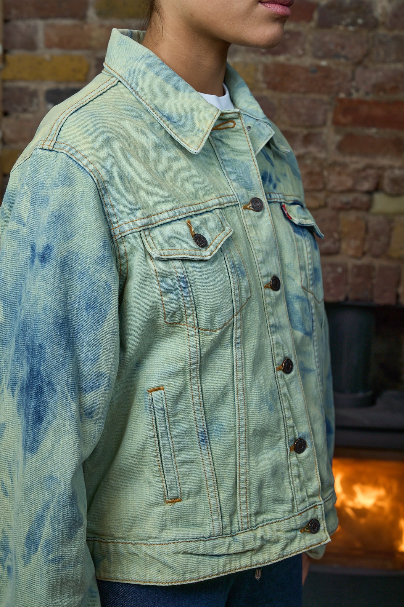 Anarchy Denim Jacket - Vintage Levi’s Tie-Dye Denim Jacket