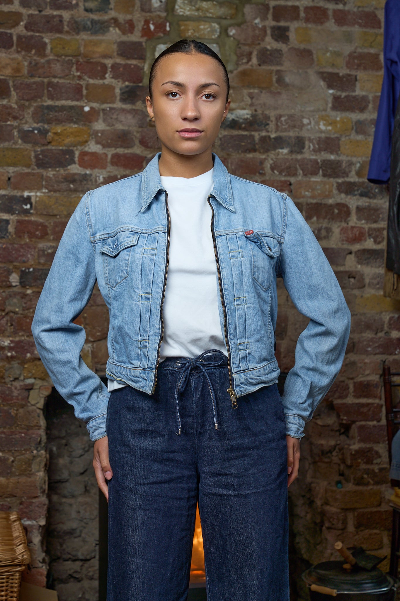 Anarchy Denim Jacket - Vintage Levi’s Zip Denim Jacket
