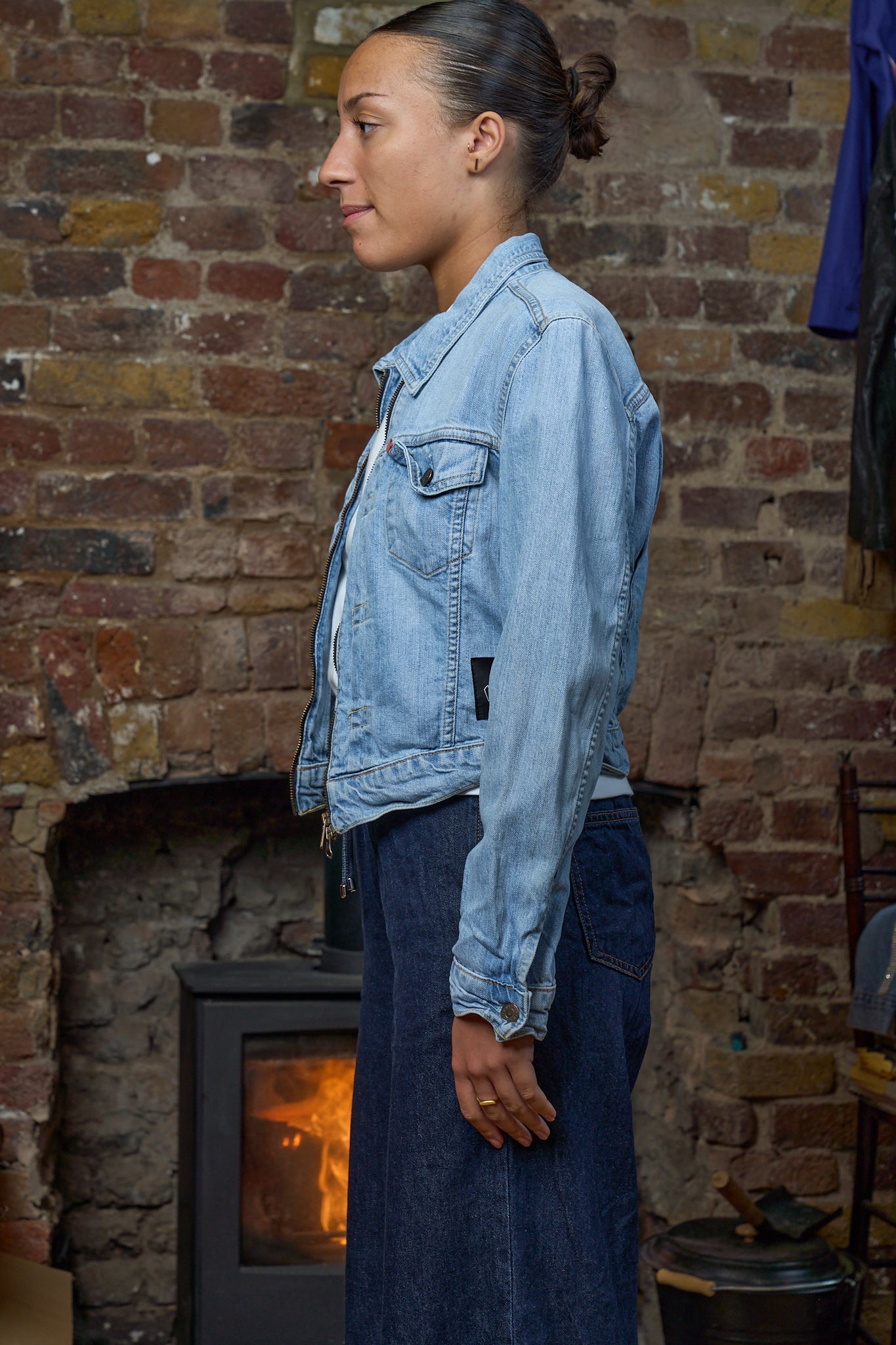 Anarchy Denim Jacket - Vintage Levi’s Zip Denim Jacket