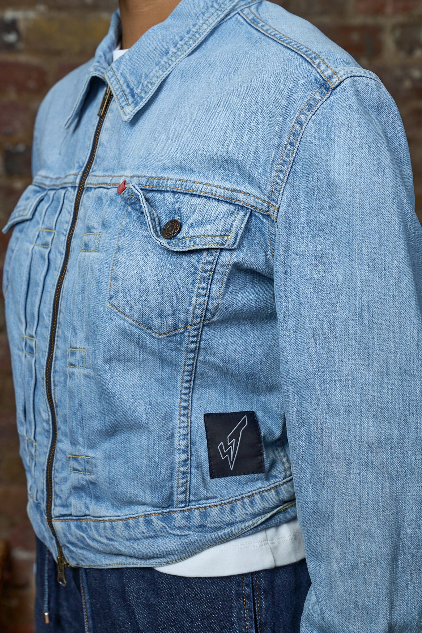 Anarchy Denim Jacket - Vintage Levi’s Zip Denim Jacket