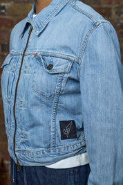 Anarchy Denim Jacket - Vintage Levi’s Zip Denim Jacket