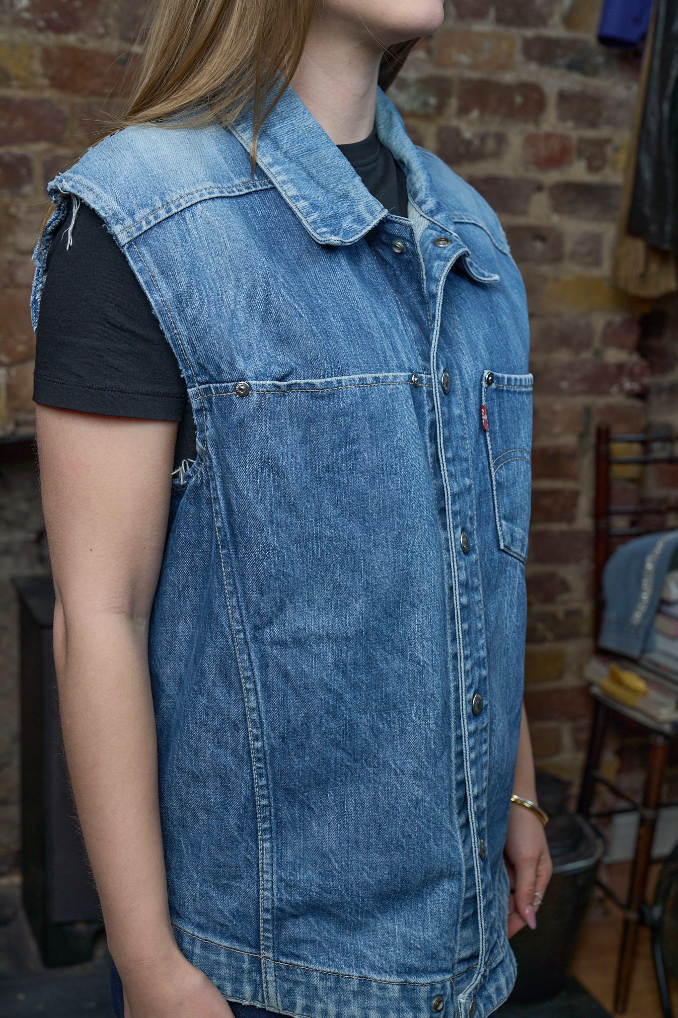 Anarchy Denim Gilet - Vintage Levi’s Sleeveless Denim Gilet