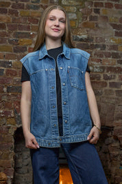 Anarchy Denim Gilet - Vintage Levi’s Sleeveless Denim Gilet