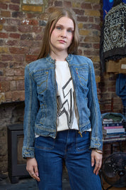 Anarchy Denim Jacket - Vintage Levi’s Zip Denim Jacket
