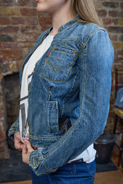 Anarchy Denim Jacket - Vintage Levi’s Zip Denim Jacket