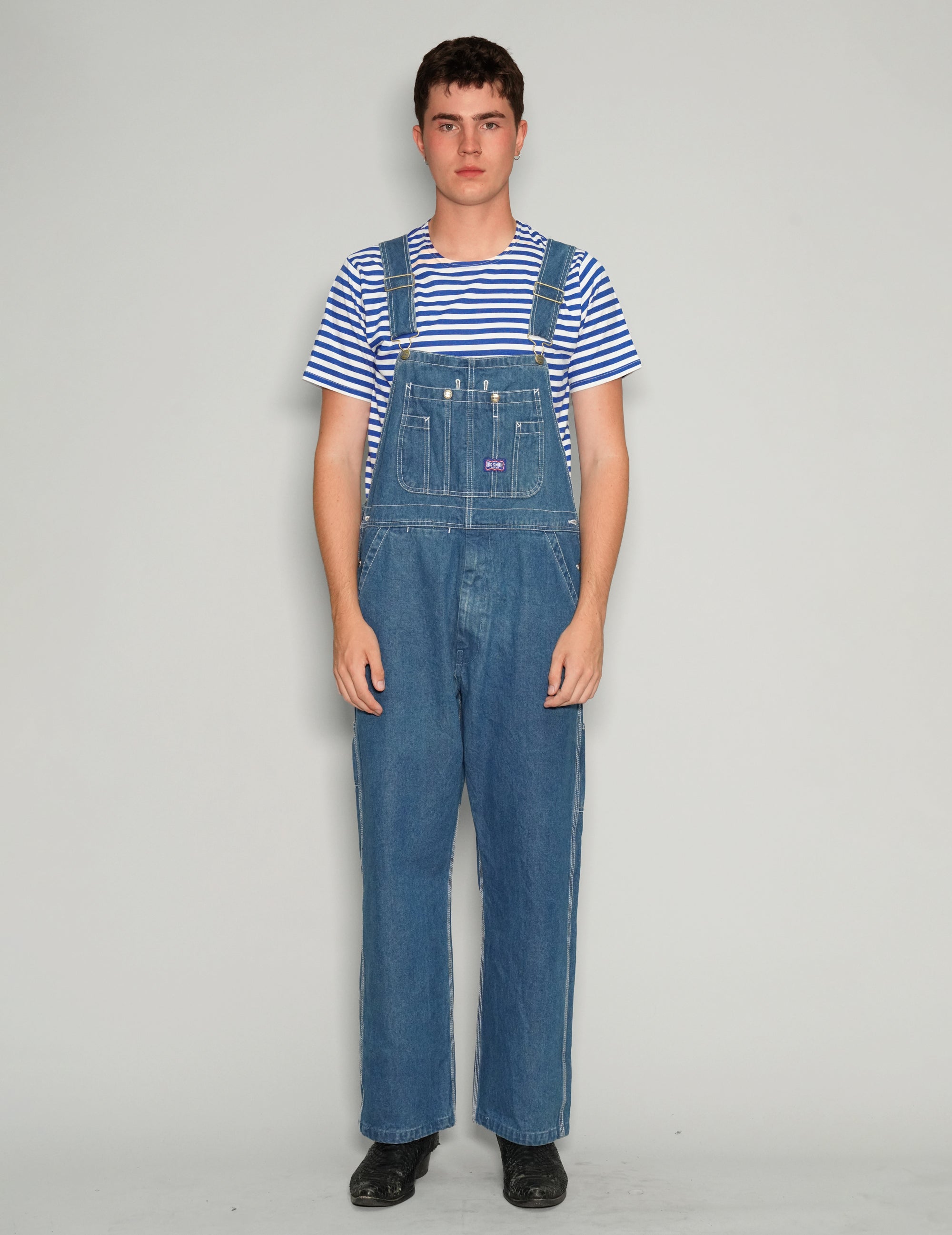 Men's Vintage Calvin Klein Denim Dungarees in Blue | Stuart Trevor