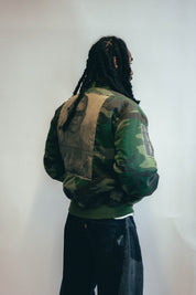 MA 1 Patched Bomber in Green Camo