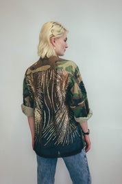 Party Back Shirt - Gold Star - Long Sleeve Camo