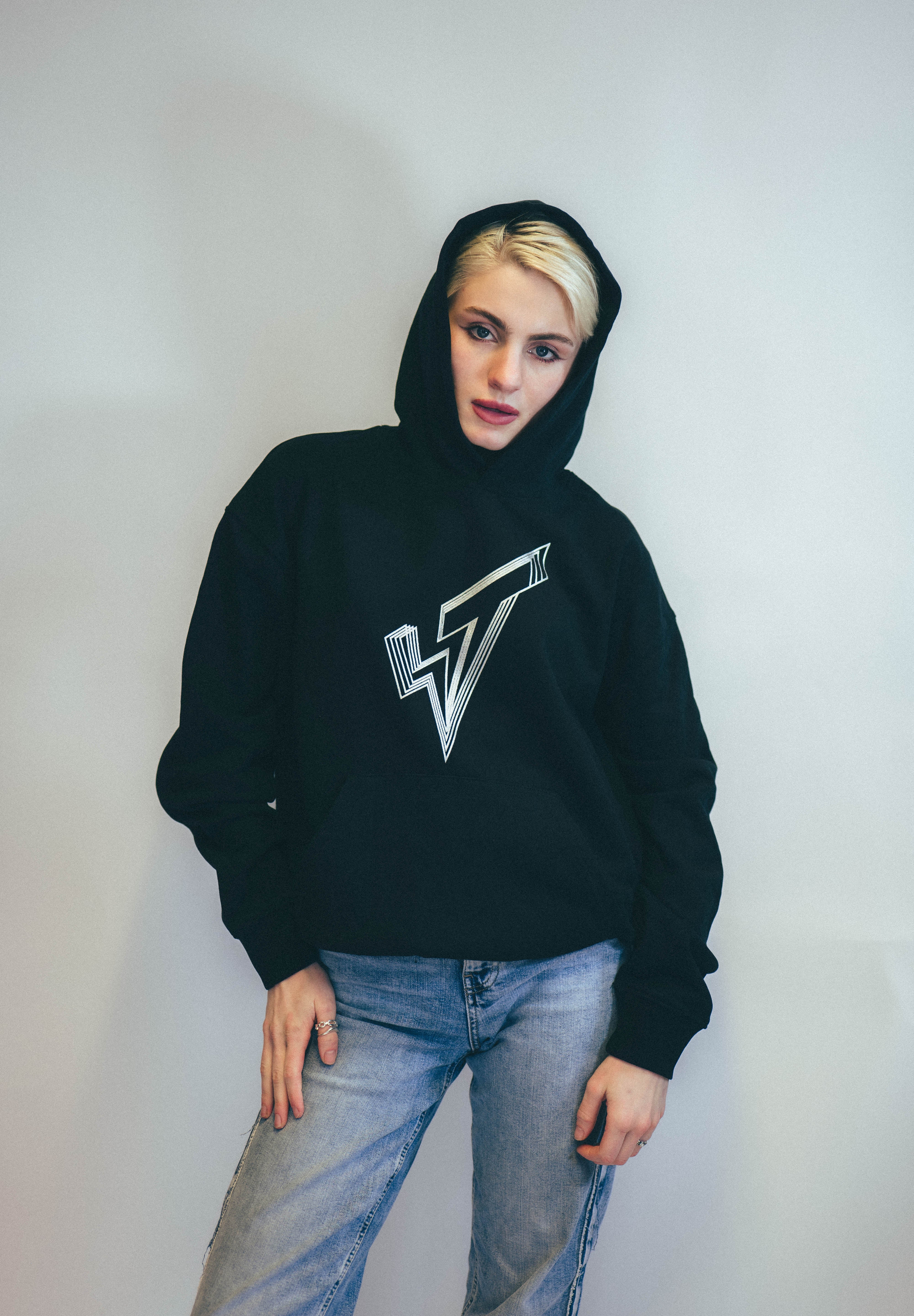 Walk the Line Logo Black Hoodie