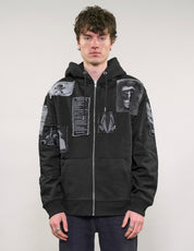 ST Multipatch Zip Hoodie in Black