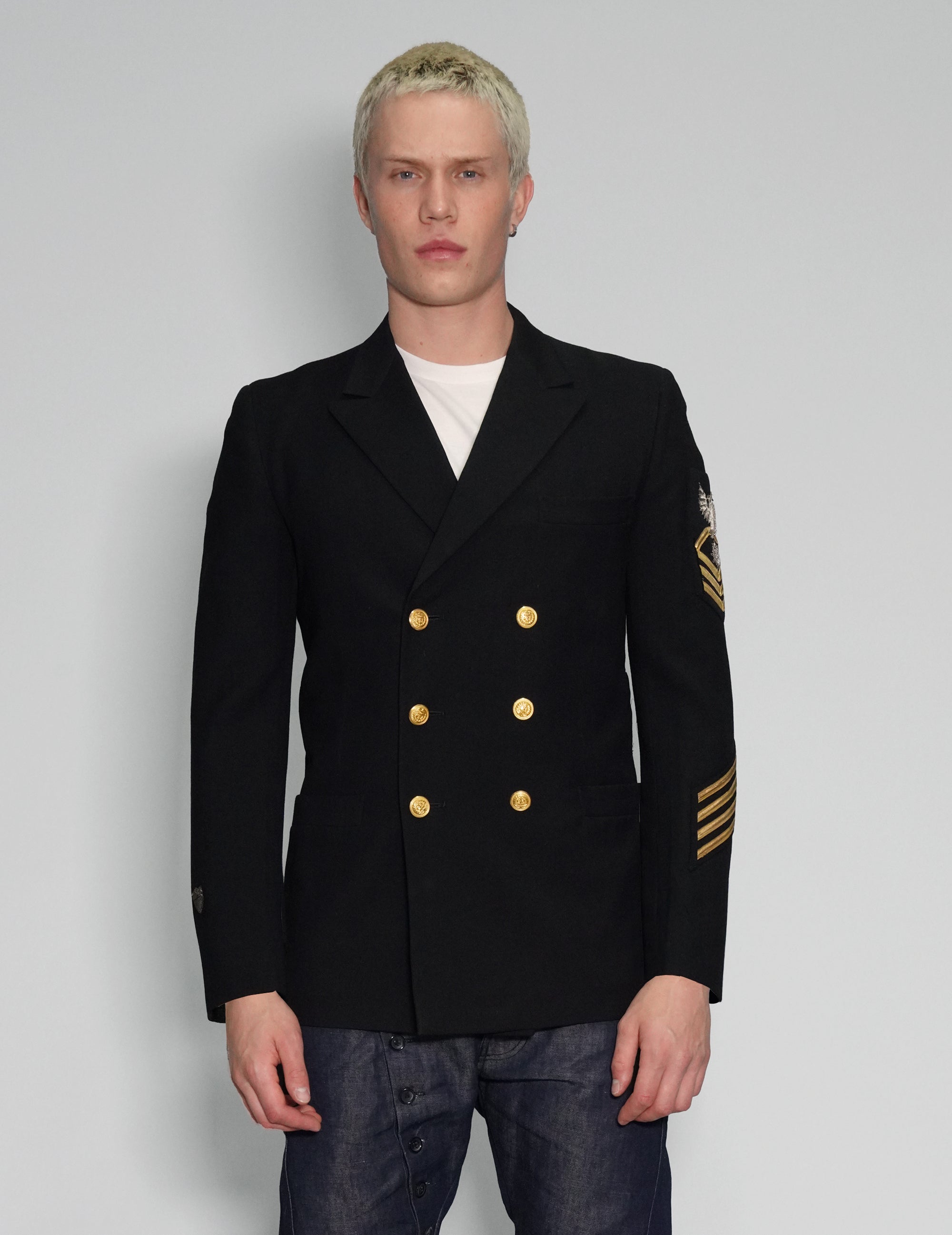 US Navy Officers Double Breasted Blazer