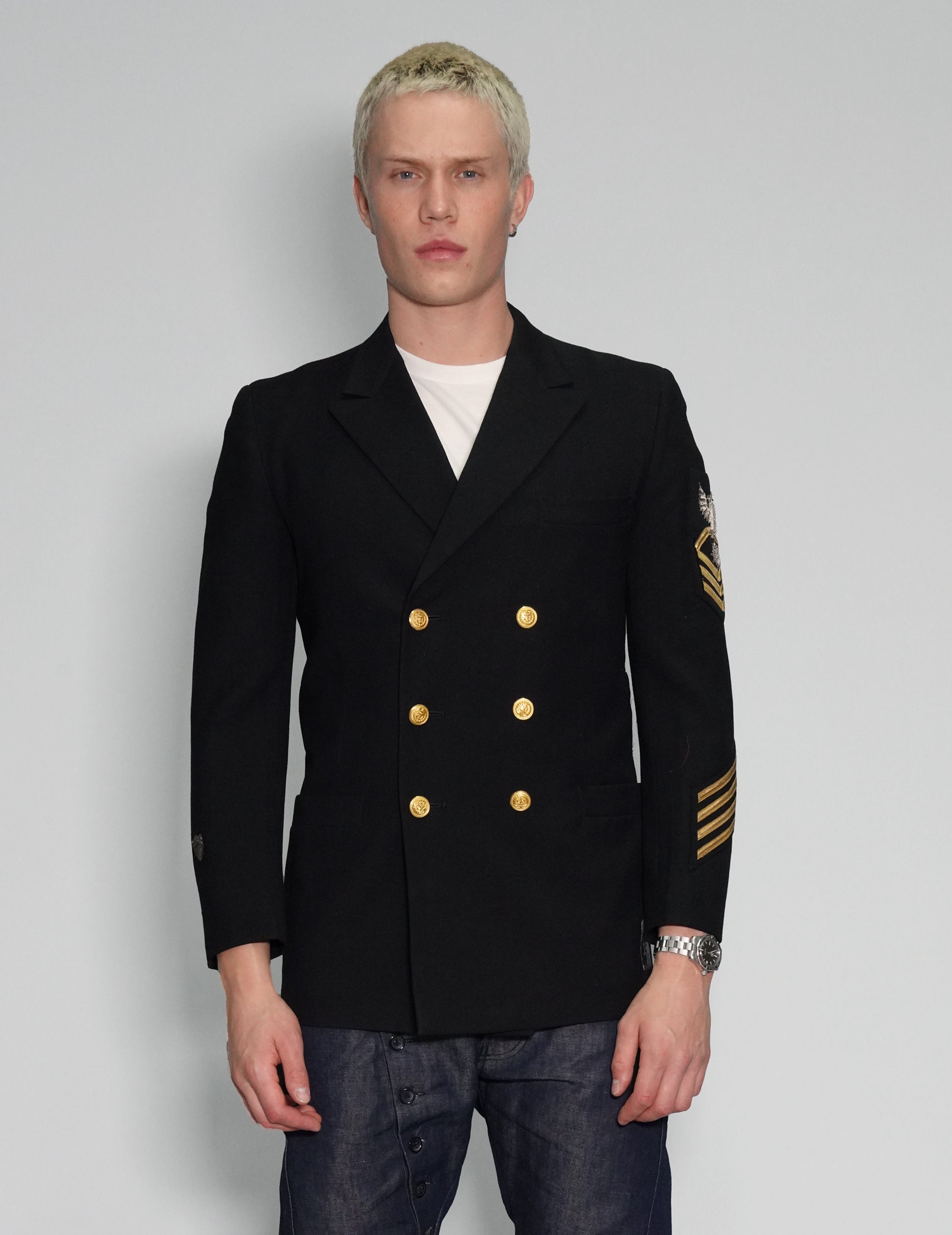 US Navy Officers Double Breasted Blazer