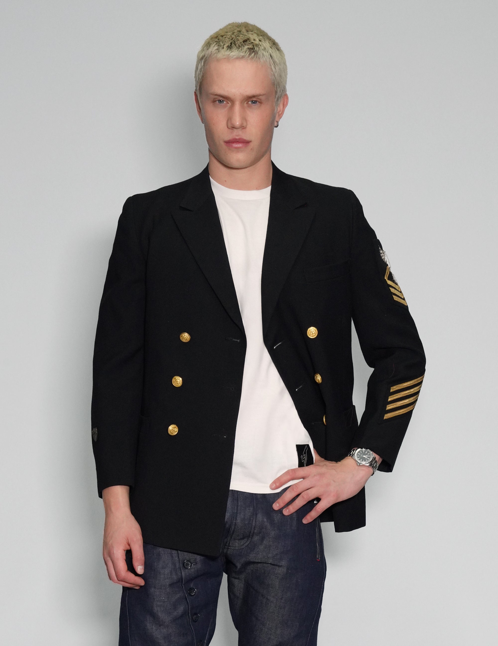 US Navy Officers Double Breasted Blazer