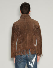 Dark Suede Tassel Cowboy Jacket