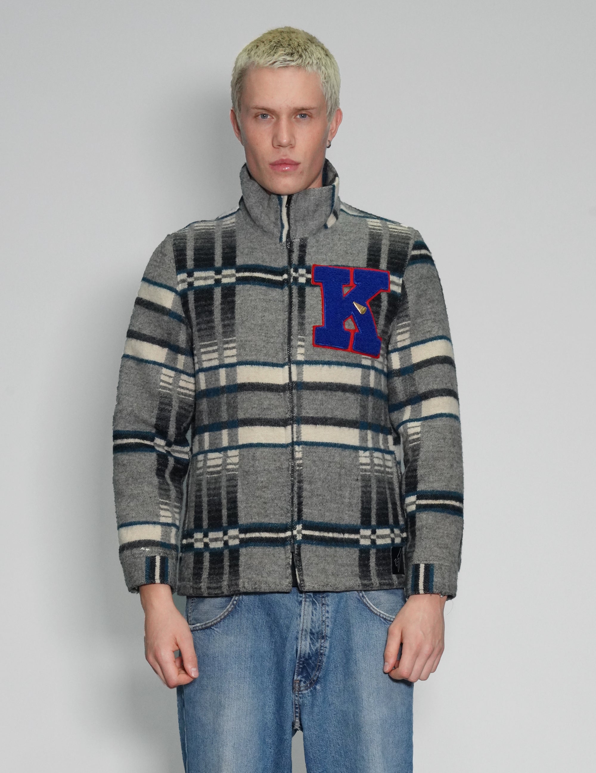 Check K Wool Jacket