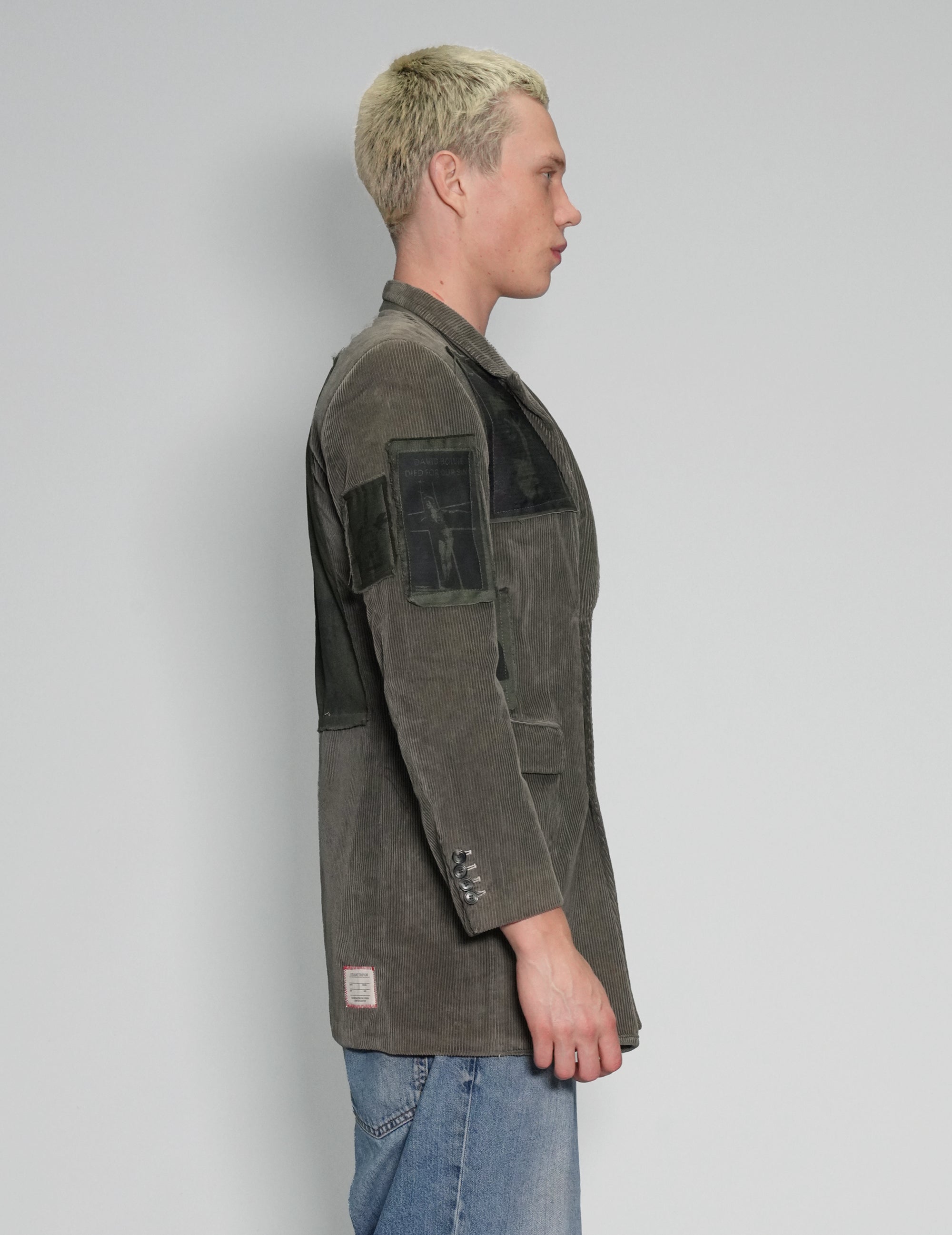 Green Courdroy Blazer