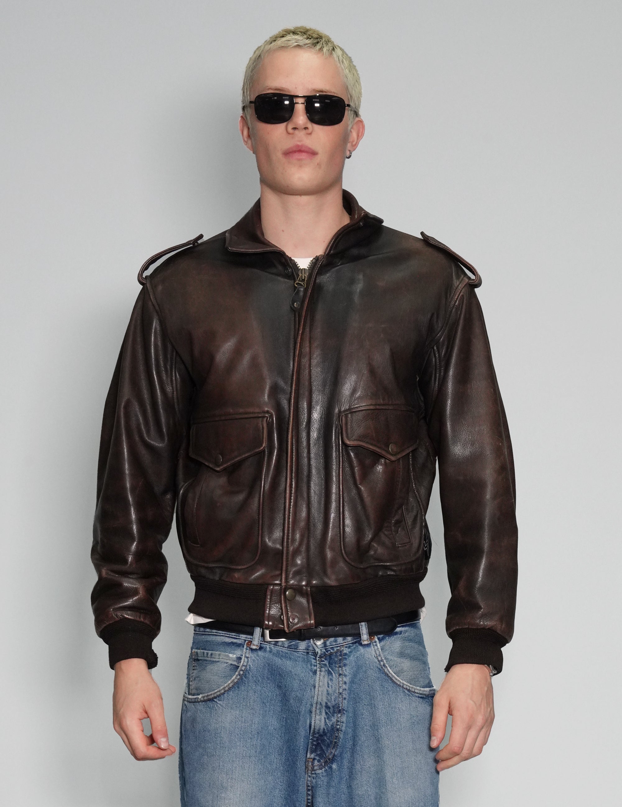 Leather MA-2 Bomber