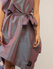 The Pirate Dress – Iridescent Mauve Taffeta - Granny Takes a Trip deadstock fabric