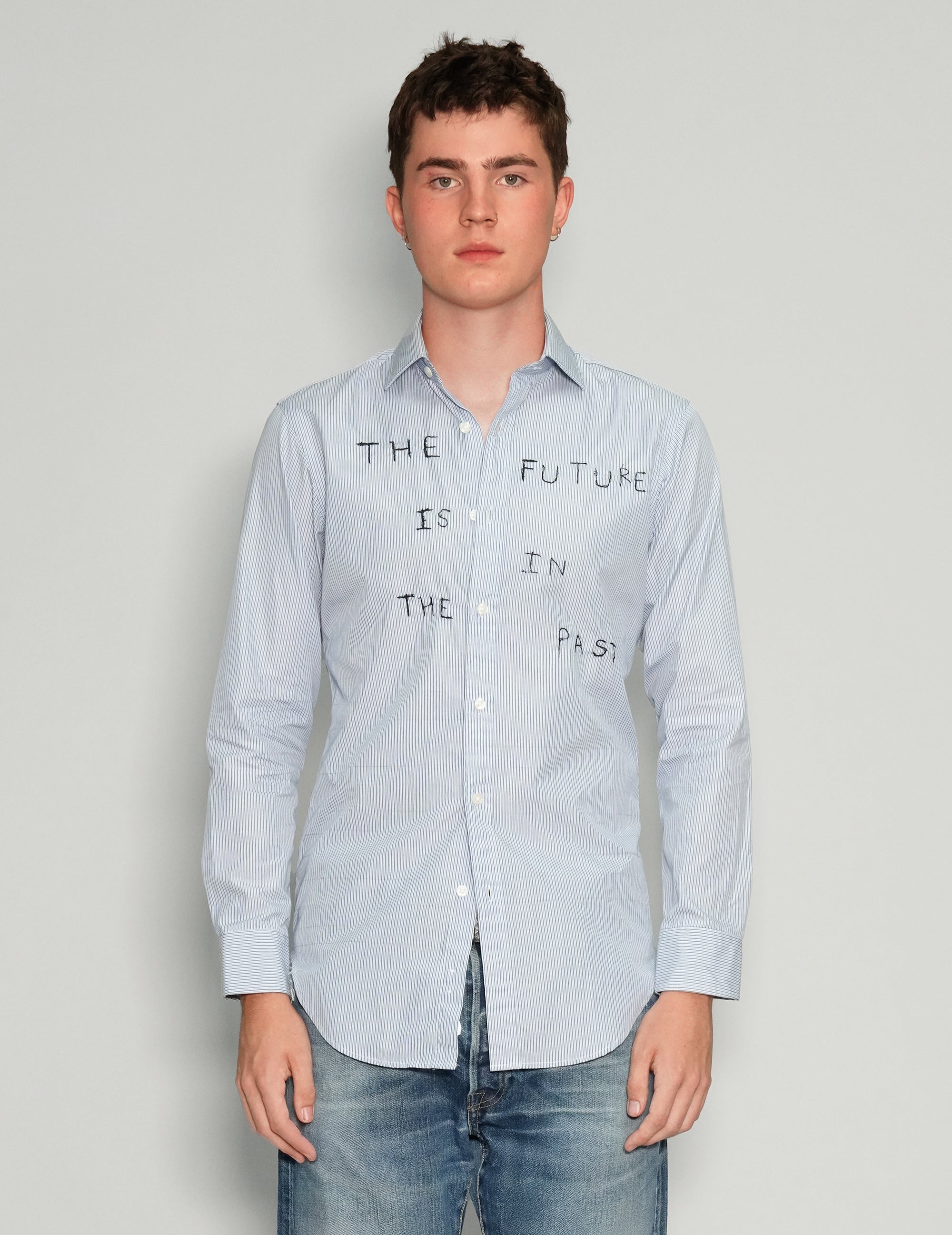 "The Future" Striped Shirt