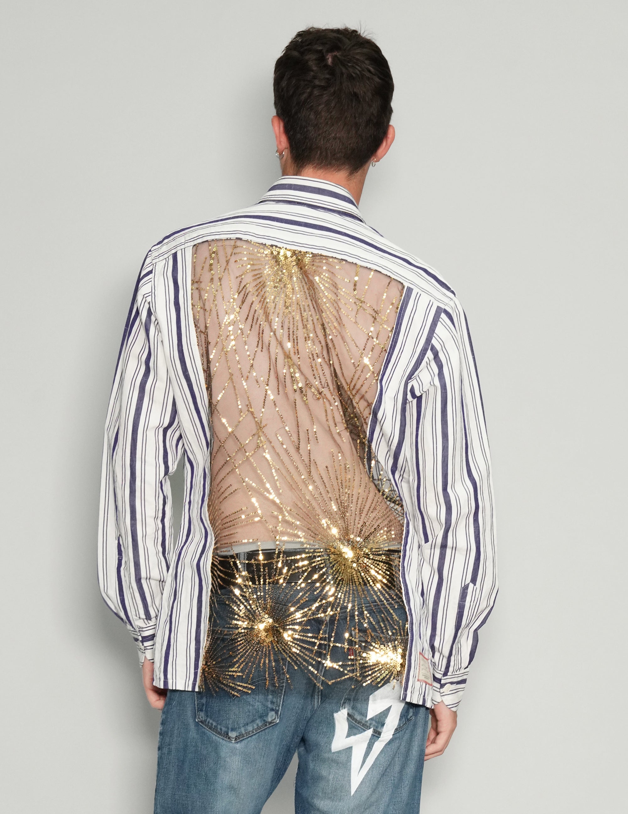 Party Back Striped Shirt – Stuart Trevor