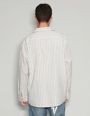 "Love Will Tear Us Apart" Dark Striped Shirt