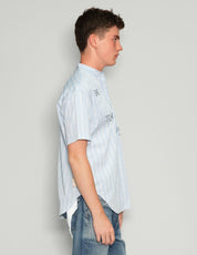 "Love Will Tear Us Apart" Grandad Collar Shirt