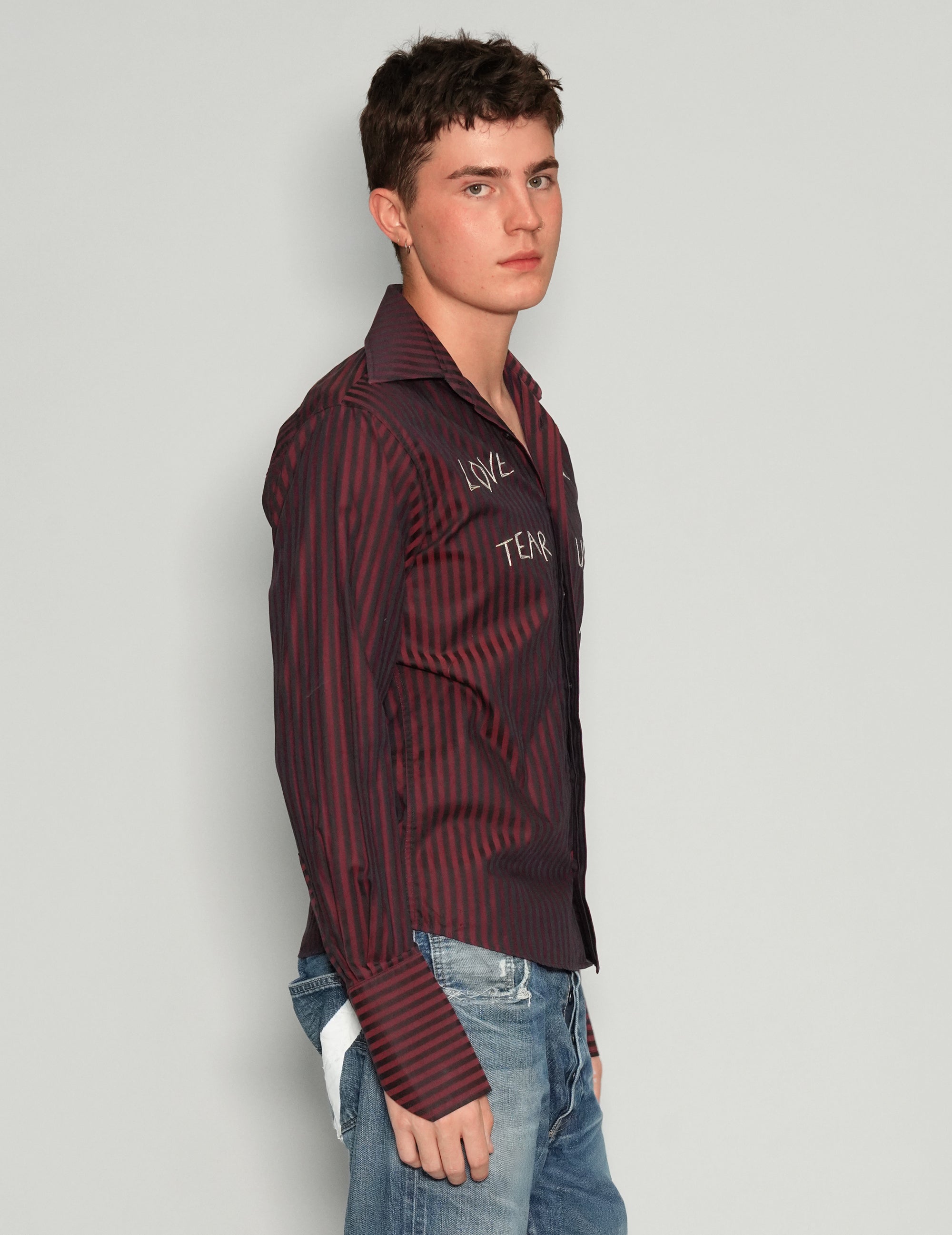 "Love Will Tear Us Apart" Maroon Shirt