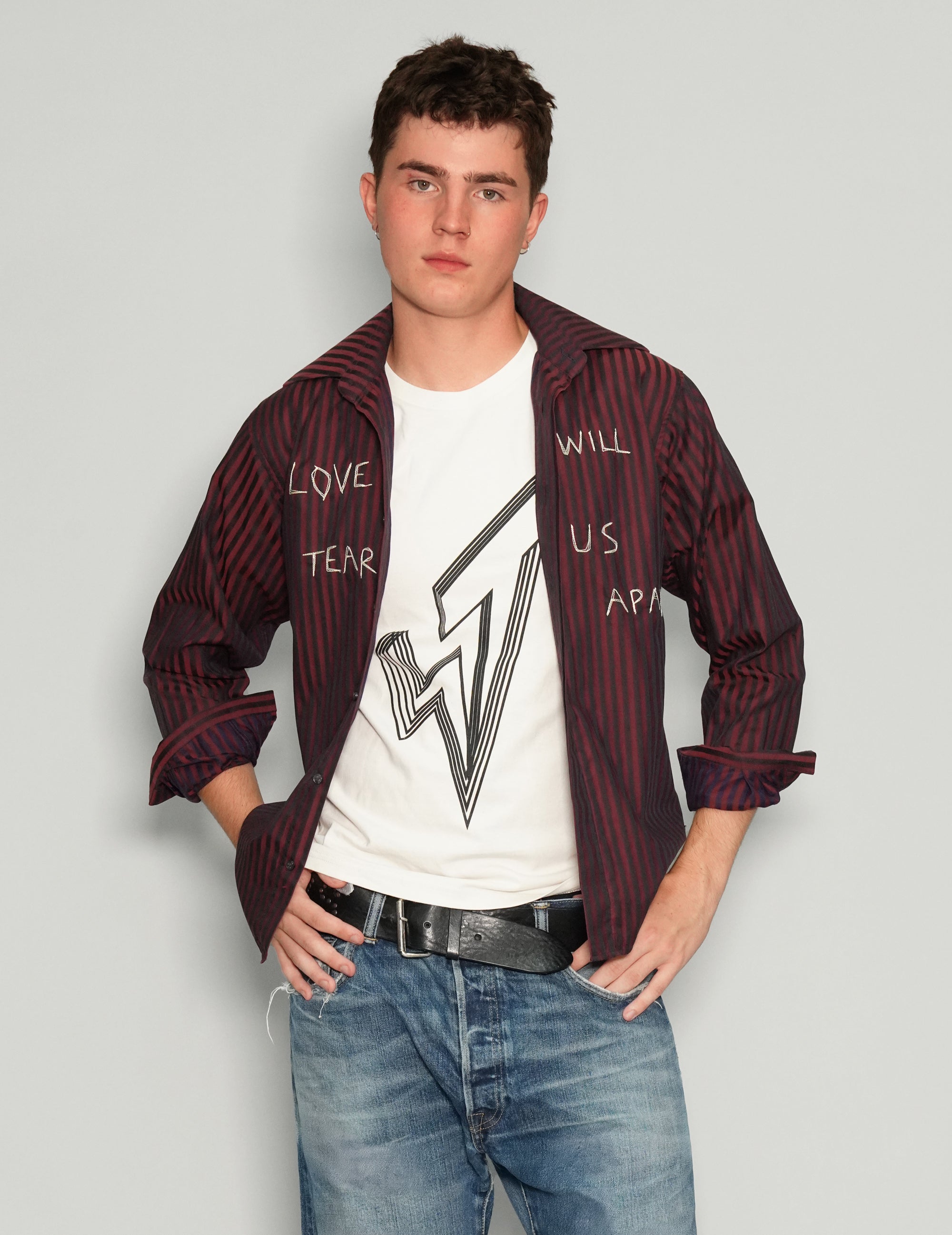 "Love Will Tear Us Apart" Maroon Shirt