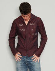 "Love Will Tear Us Apart" Maroon Shirt