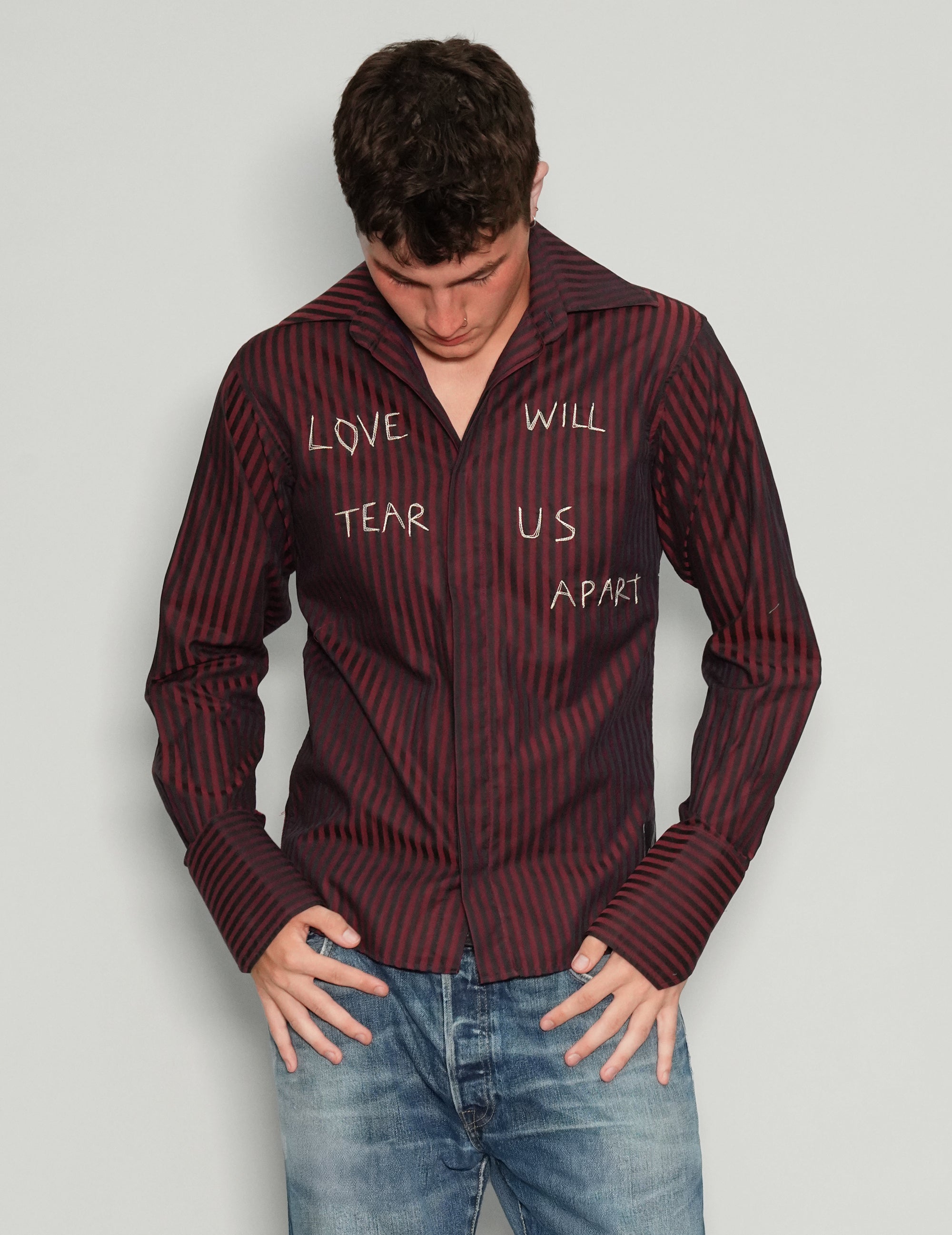 "Love Will Tear Us Apart" Maroon Shirt